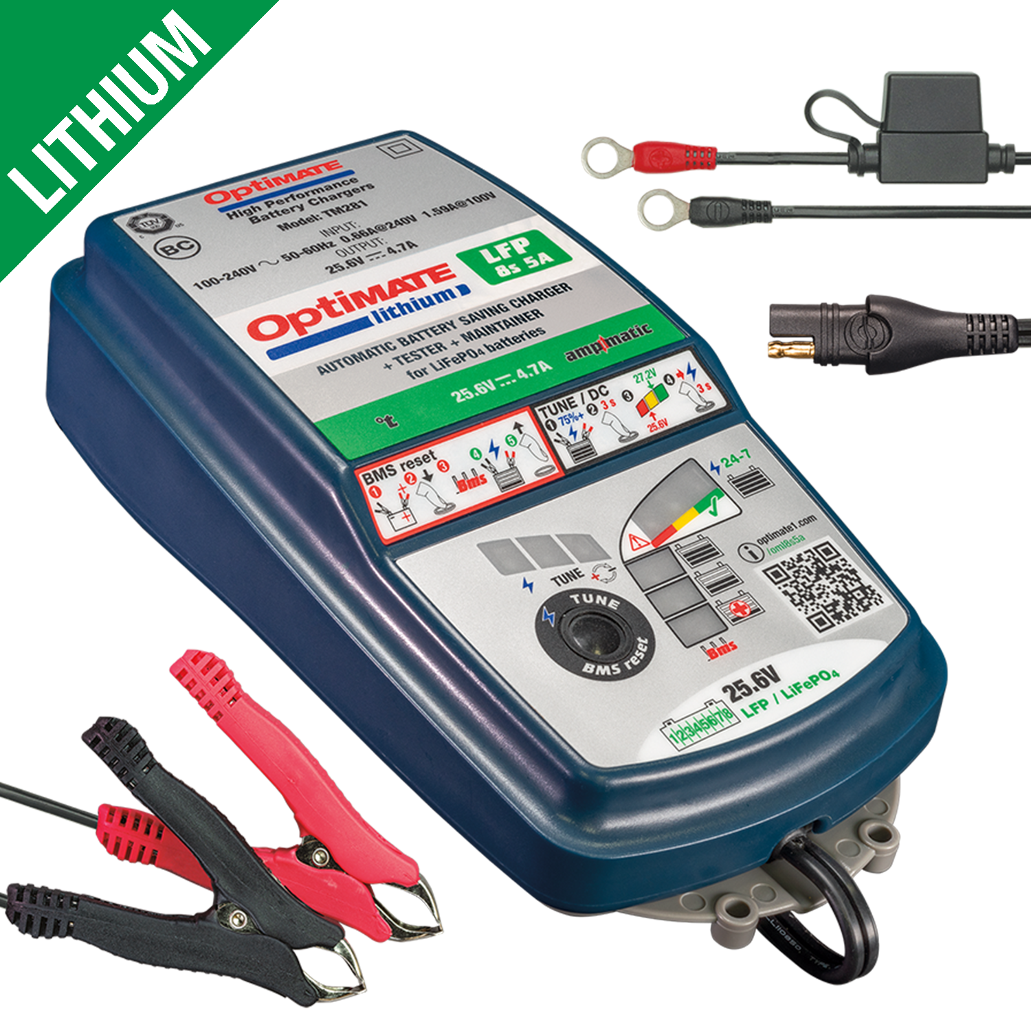 CARGADOR TECMATE LITHIUM 8S 5A TM-280