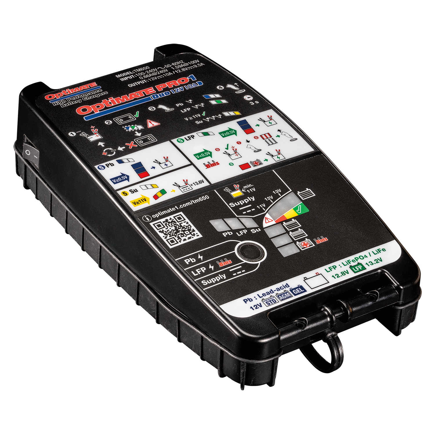 CARGADOR BATERÍAS OPTIMATE PRO 1 DUO TM-650EU