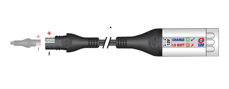 COMPROBADOR DE CARGA C/ LINTERNA LED OPTIMATE O120