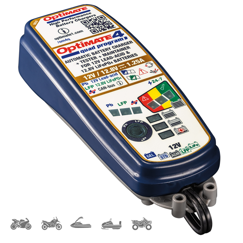 CARGADOR BATERIAS OPTIMATE 4 QUAD PROGRAM TM-630