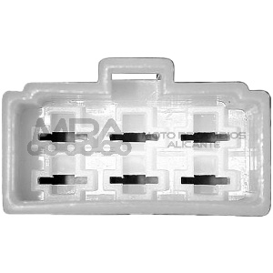 CONECTOR RECTANGULAR HEMBRA C/ RANURA