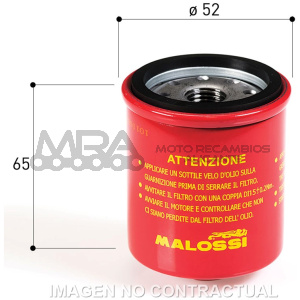 FILTRO ACEITE MALOSSI MOTOR LEADER