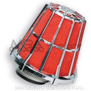 FILTRO AIRE C/CAJA CROMADA CARBURADOR PHBL JOG