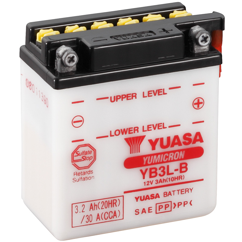 BATERIA YUASA YB3L-B COMBIPACK