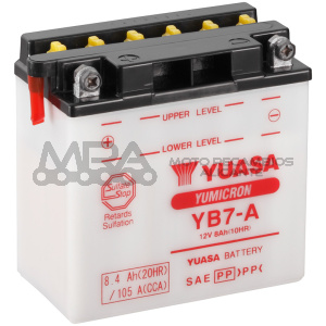 BATERIA YUASA YB7-A COMBIPACK