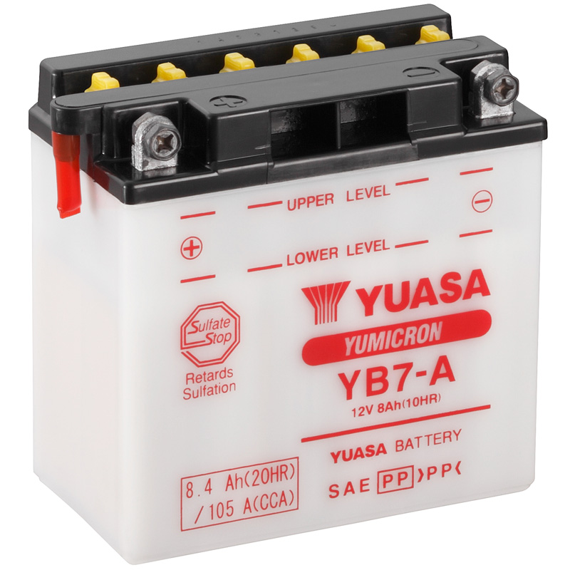 BATERIA YUASA YB7-A COMBIPACK
