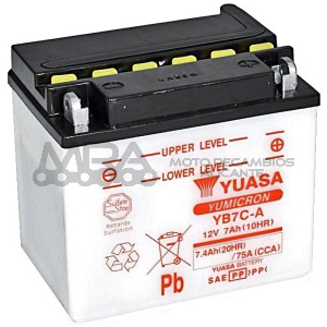 BATERIA YUASA YB7C-A COMBIPACK