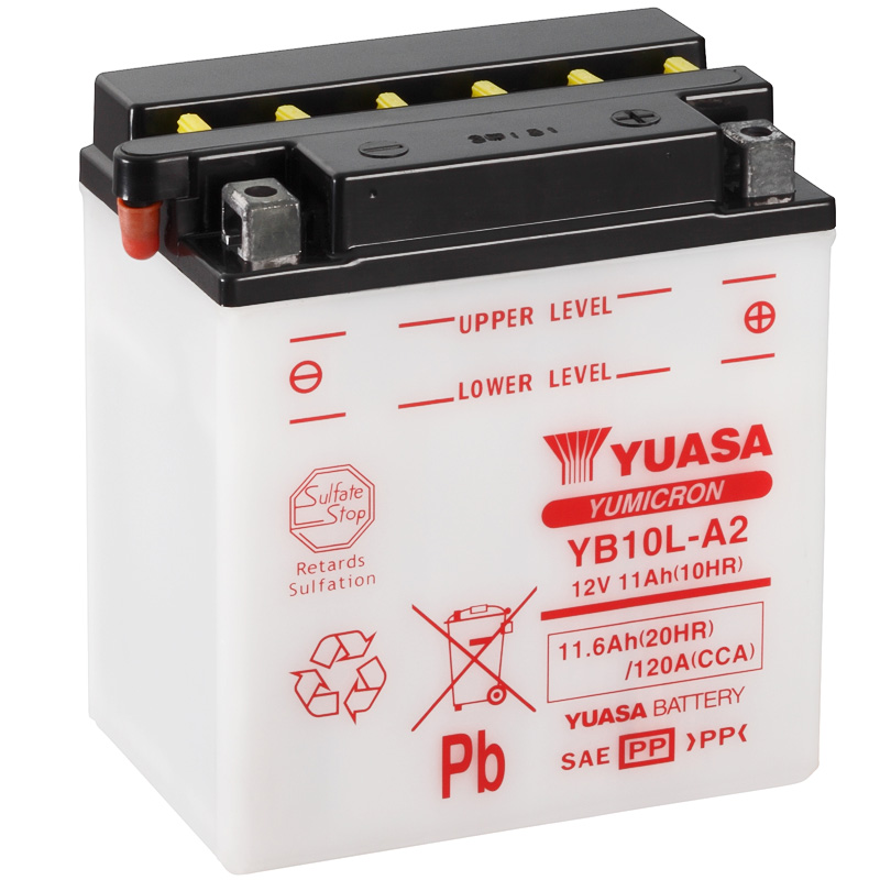 BATERIA YUASA YB10L-A2 COMBIPACK