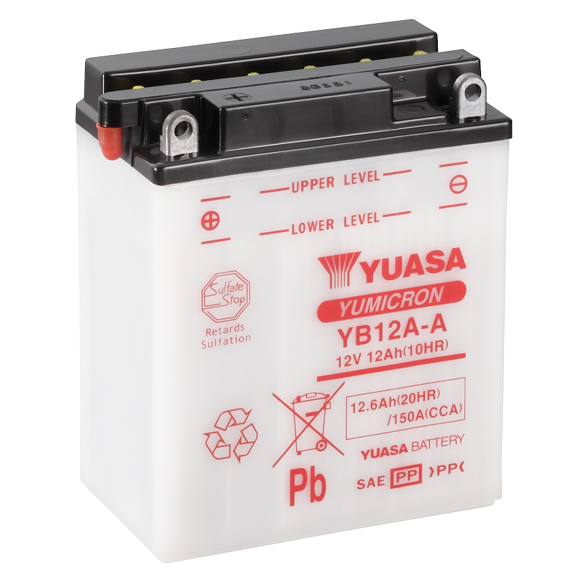 BATERIA YUASA YB12A-A COMBIPACK