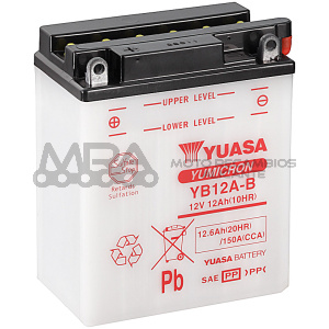 BATERIA YUASA YB12A-B COMBIPACK