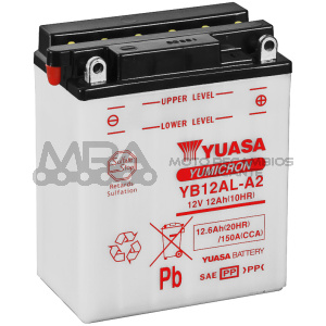 BATERIA YUASA YB12AL-A2 COMBIPACK