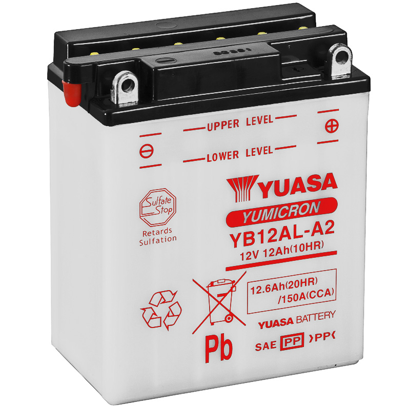 BATERIA YUASA YB12AL-A2 COMBIPACK