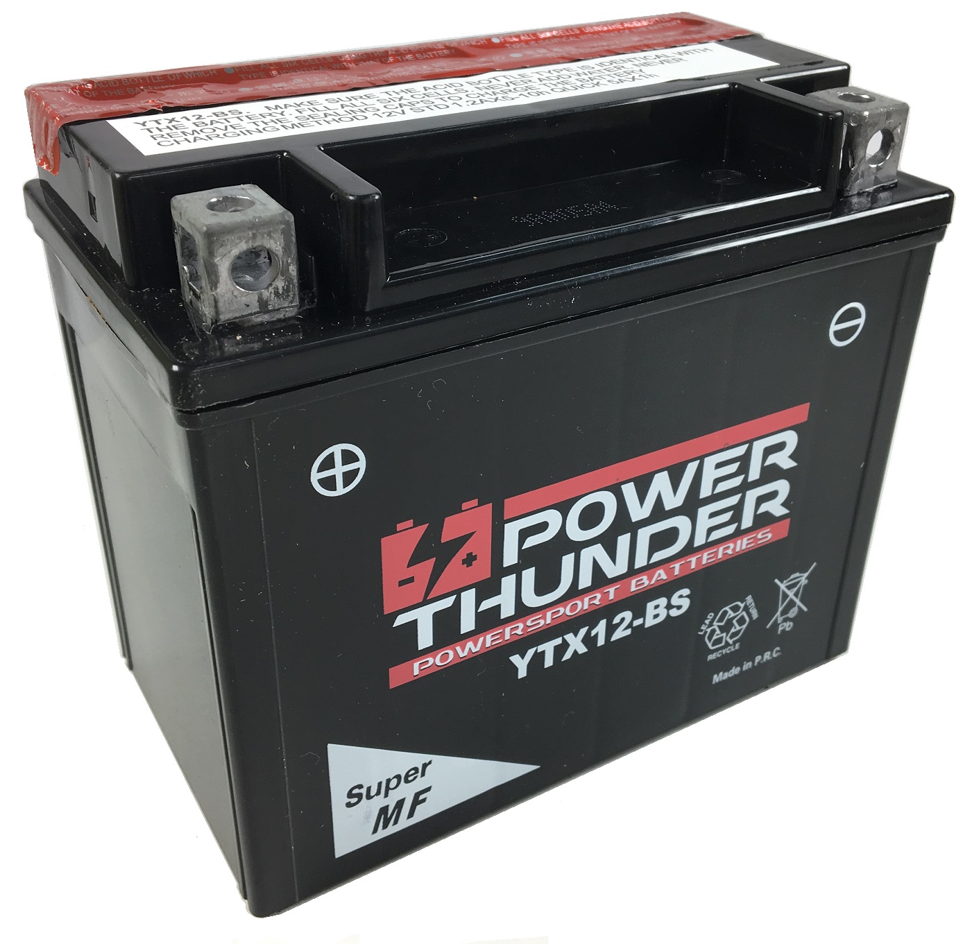 BATERIA POWER THUNDER YTX12-BS