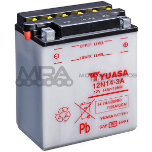 BATERIA YUASA 12N14-3A COMBIPACK