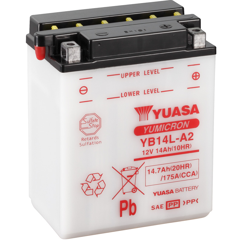 BATERIA YUASA YB14L-A2 COMBIPACK