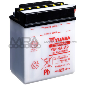 BATERIA YUASA YB14A-A2 COMBIPACK