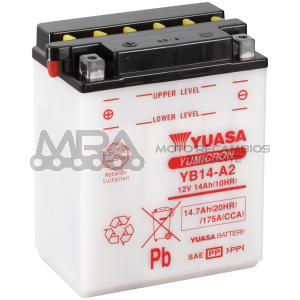 BATERIA YUASA YB14-A2 COMBIPACK