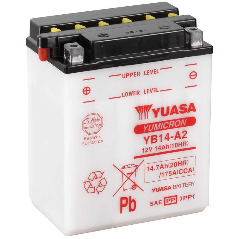 BATERIA YUASA YB14-A2 COMBIPACK