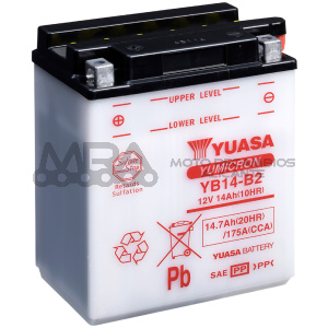 BATERIA YUASA YB14-B2 COMBIPACK