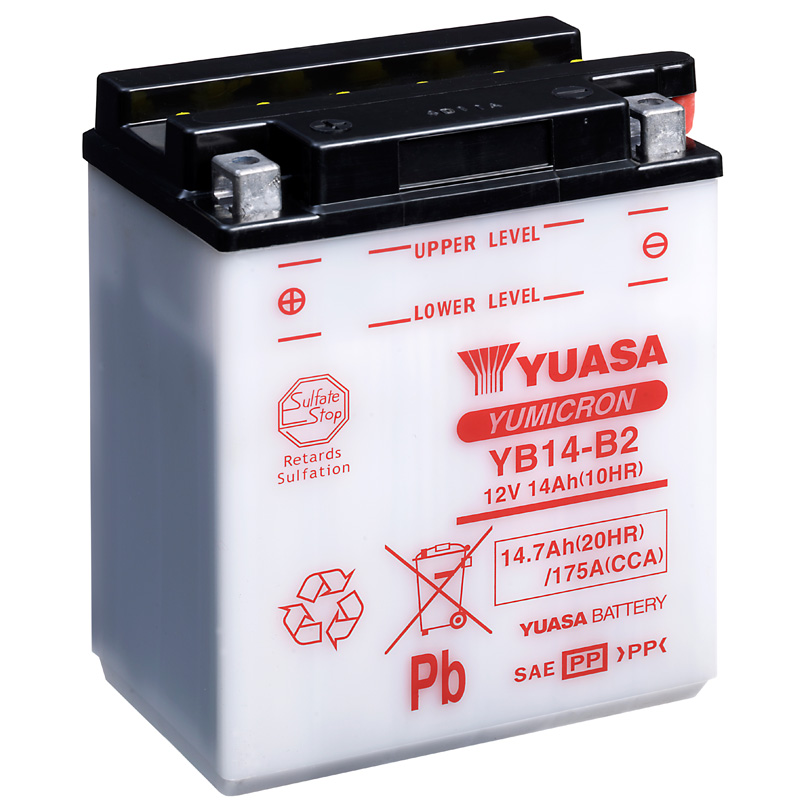 BATERIA YUASA YB14-B2 COMBIPACK