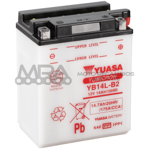 BATERIA YUASA YB14L-B2 COMBIPACK