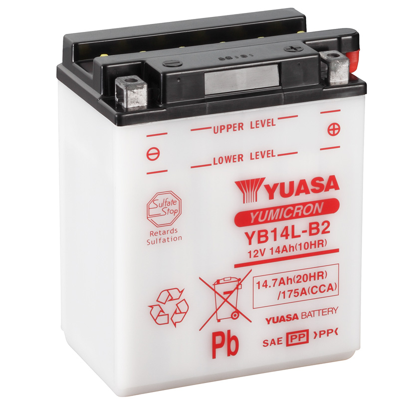 BATERIA YUASA YB14L-B2 COMBIPACK
