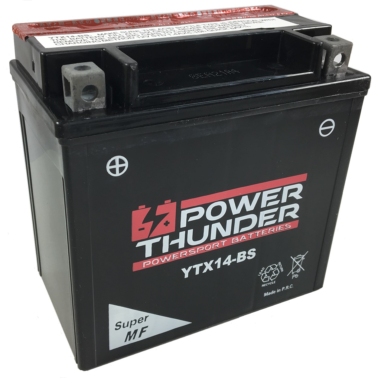 BATERIA POWER THUNDER YTX14-BS