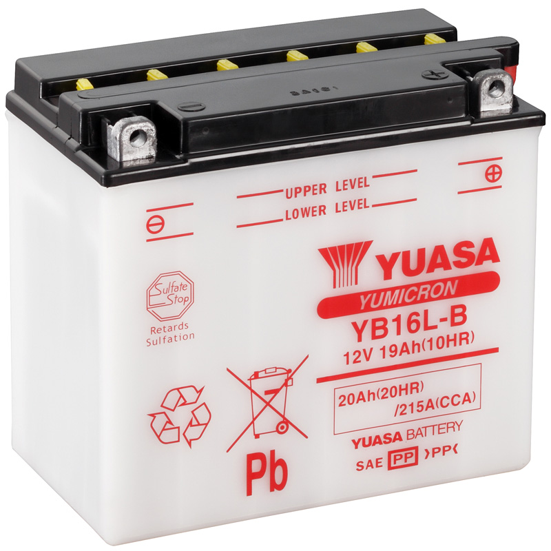 BATERIA YUASA YB16L-B COMBIPACK