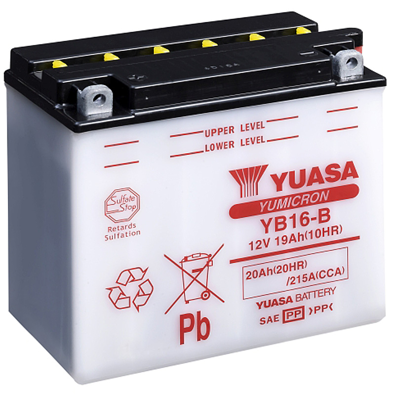 BATERIA YUASA YB16-B COMBIPACK