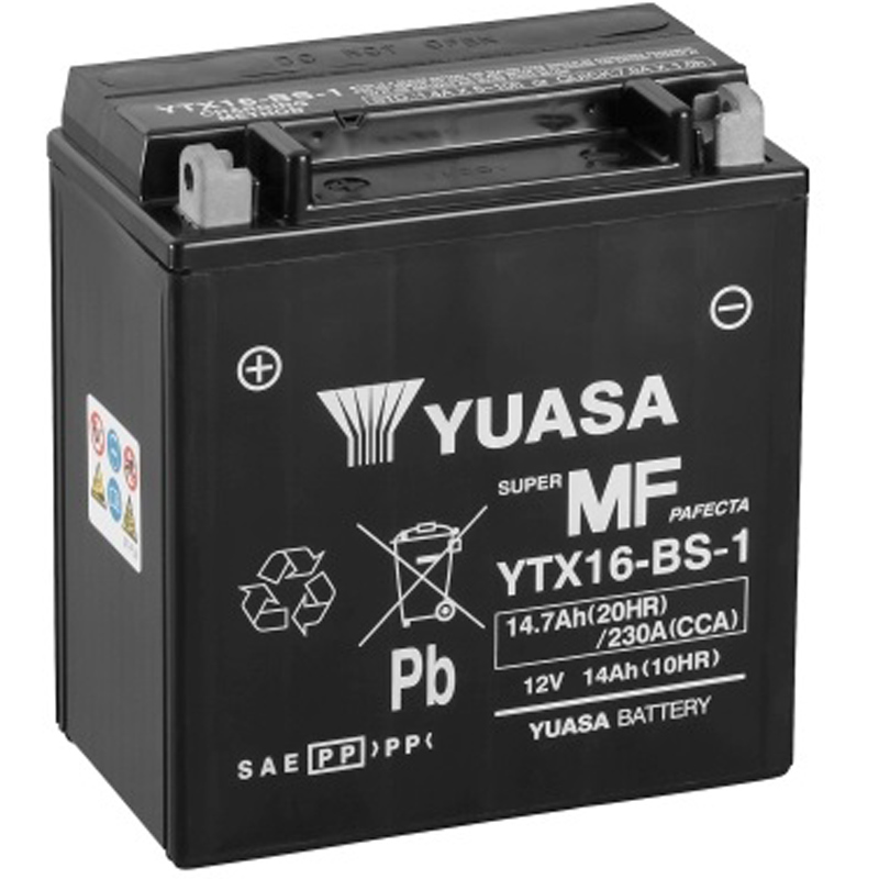 BATERIA YUASA YTX16-BS-1