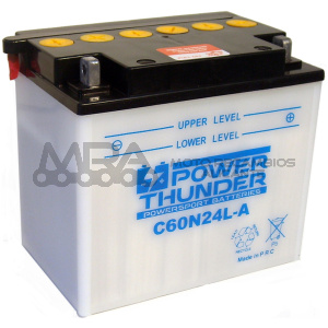 BATERIA POWER THUNDER C60N24L-A CON ACIDO