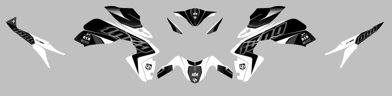 KIT DECO UP MAXIMIZE HONDA CB1000R 08->16 NEGRO-BL