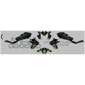 KIT DECO UP MAXIMIZE KAWASAKI ER6N 13/16 NEGRO-VER