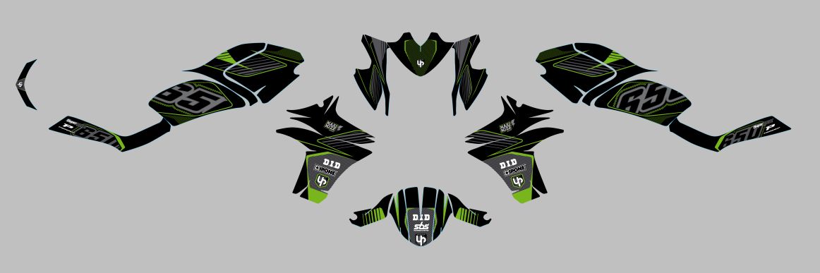 KIT DECO UP MAXIMIZE KAWASAKI ER6N 13/16 NEGRO-VER