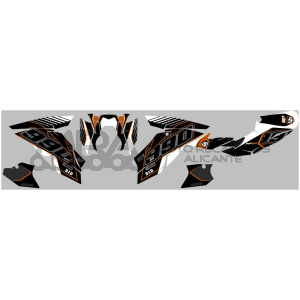 KIT DECO UP MAXIMIZE KTM SUPER DUKE 990 10->15 NEG