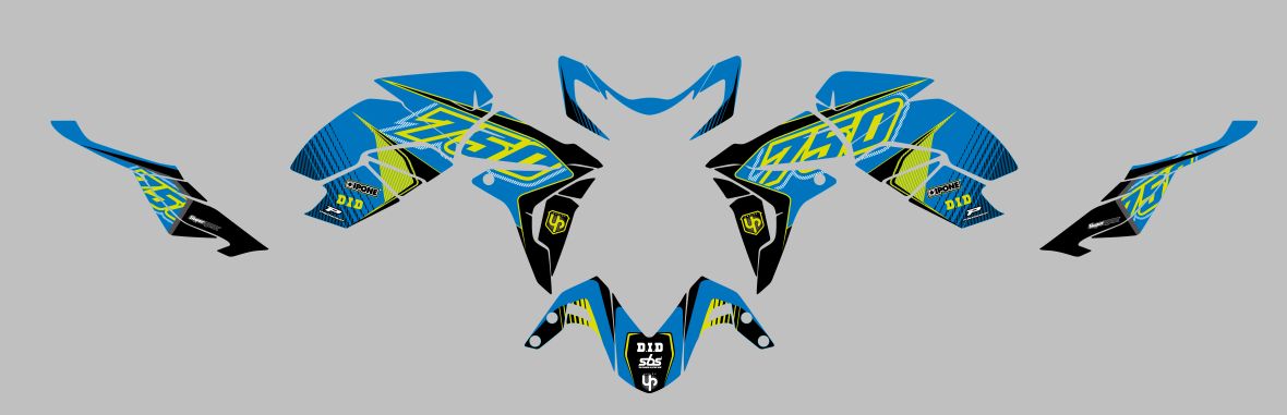 KIT DECO UP MAXIMIZE SUZUKI GSR750 08->16 AZUL-AMA