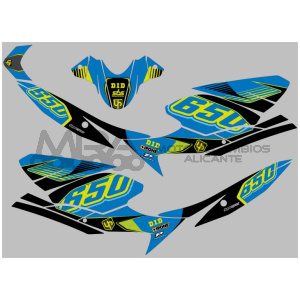 KIT DECO UP MAXIMIZE SUZUKI SV650 08->16 AZUL-AMAR