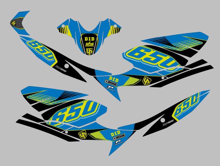 KIT DECO UP MAXIMIZE SUZUKI SV650 08->16 AZUL-AMAR