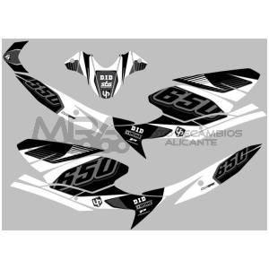 KIT DECO UP MAXIMIZE SUZUKI SV650 08->16 NEGRO-BLA