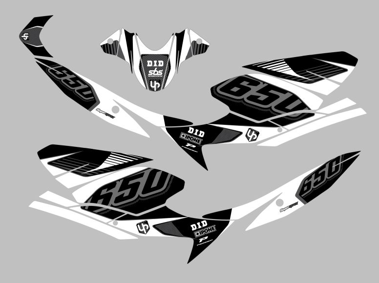KIT DECO UP MAXIMIZE SUZUKI SV650 08->16 NEGRO-BLA