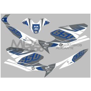 KIT DECO UP MAXIMIZE SUZUKI SV650 08->16 GRIS-BLAN