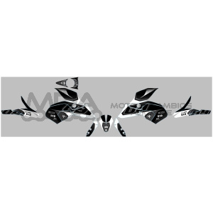 KIT DECO UP MAXIMIZE YAMAHA MT09 15->16 NEGRO-BLAN