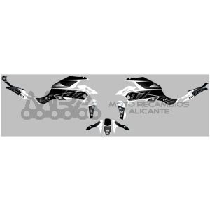 KIT DECO UP MAXIMIZE YAMAHA MT07 15->17 NEGRO-BLAN