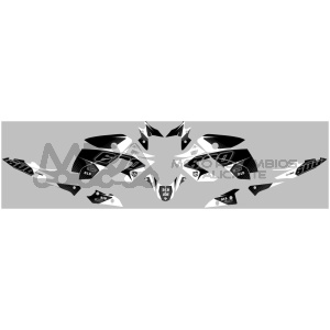 KIT DECO UP MAXIMIZE YAMAHA XJ6 10->15 NEGRO-BLANC