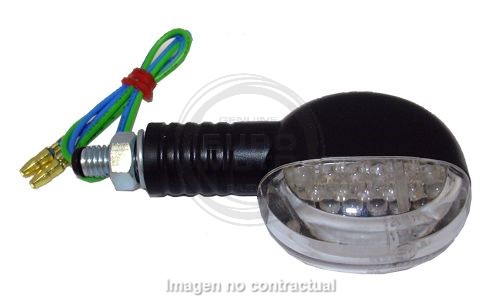 INTERMITENTE MINI BRAZO CORTO NEGRO ( LUZ LED)