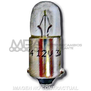 LAMPARA CONTROL BA 9 S 6V 4W
