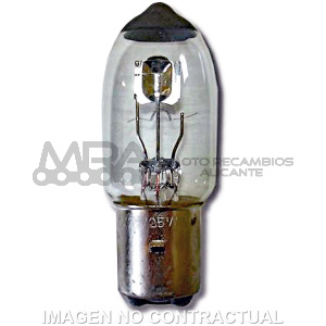 LAMPARA SEMIHALOGENA BA 20 D 12V 25/25W