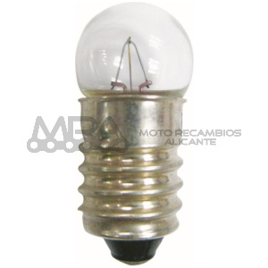 LAMPARA CASQUILLO E 10 13 6V  0,3W