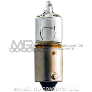 LAMPARA PHILIPS HALOGENA H6 12V 6 W BAX9S