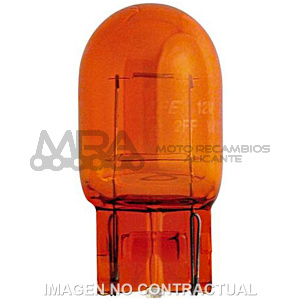 LAMPARA PHILIPS TODO CRISTAL T20 12v 21 AMBAR
